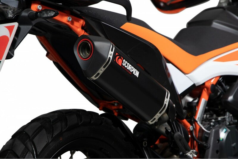 SCORPION Serket Parallel Keramic-Schalldämpfer/ABS-Endkappe schwarz KTM 790 Adventure