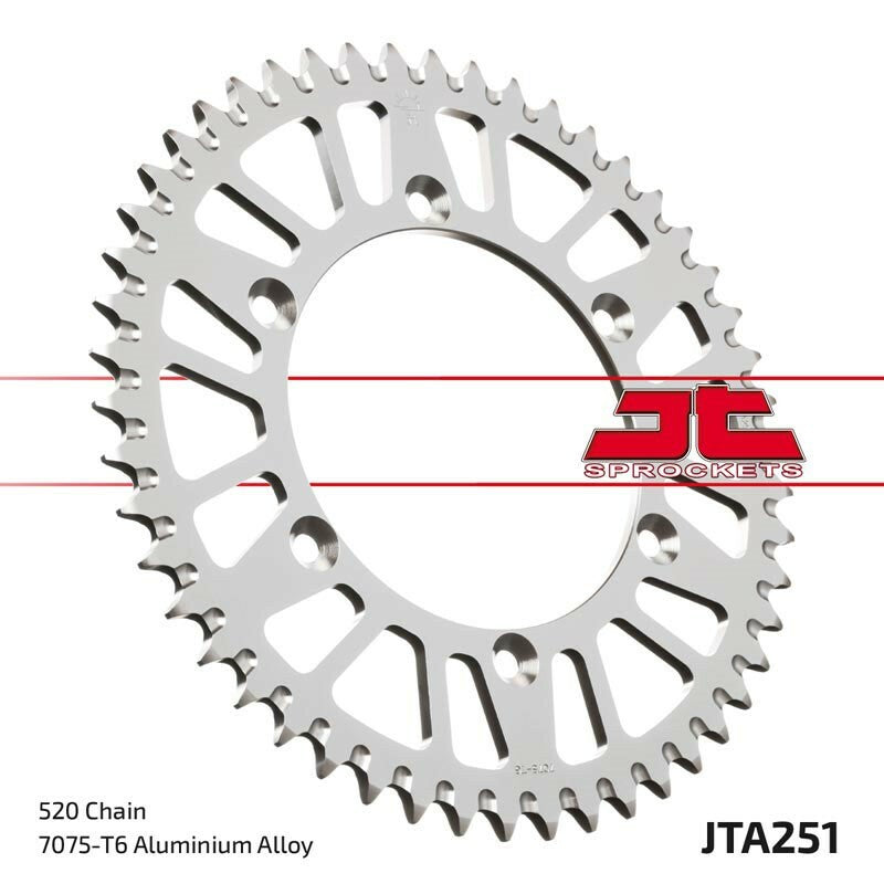 JT SPROCKETS Aluminium Ultraleichtes Ultraleichtes Kettenrad 251-520