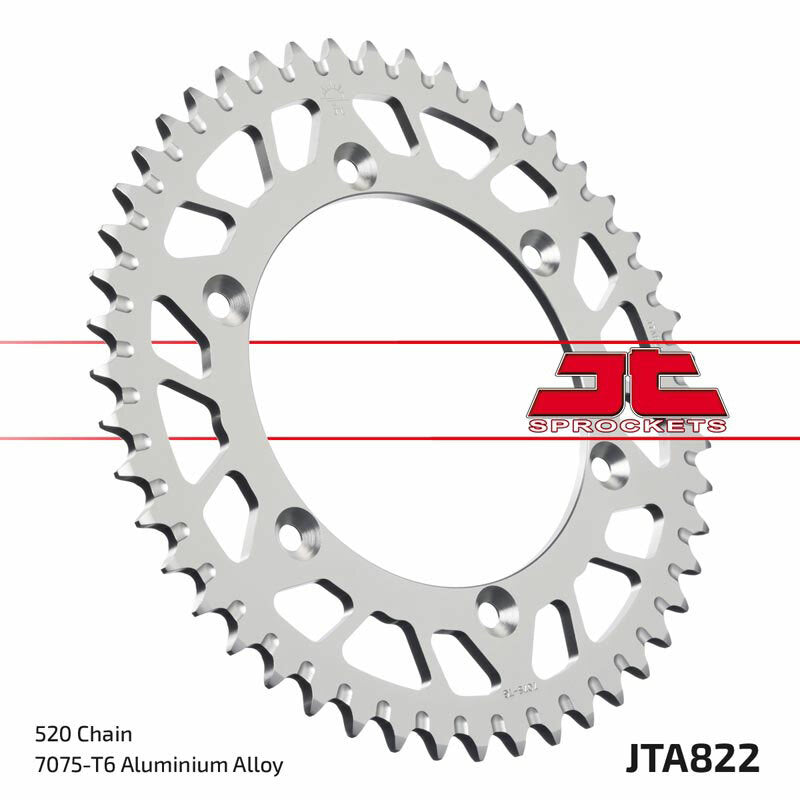 JT SPROCKETS Aluminium Ultraleichtes selbstreinigendes Kettenrad 822-520