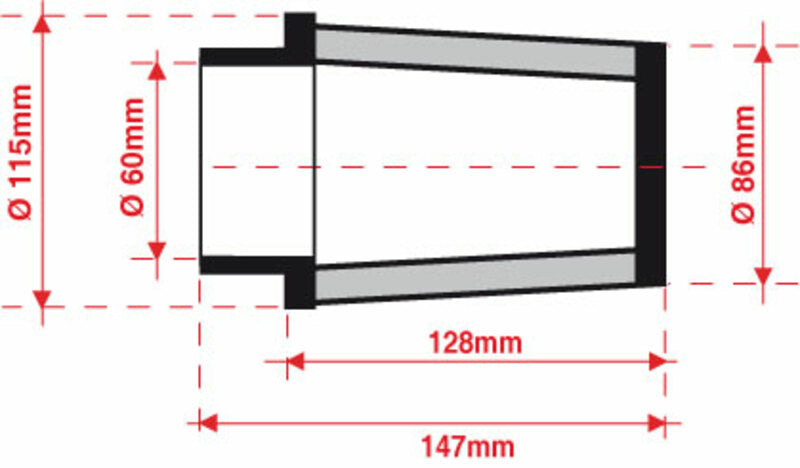 BMC Luftfilter konisch Ø 60 mm - FBSS60-128