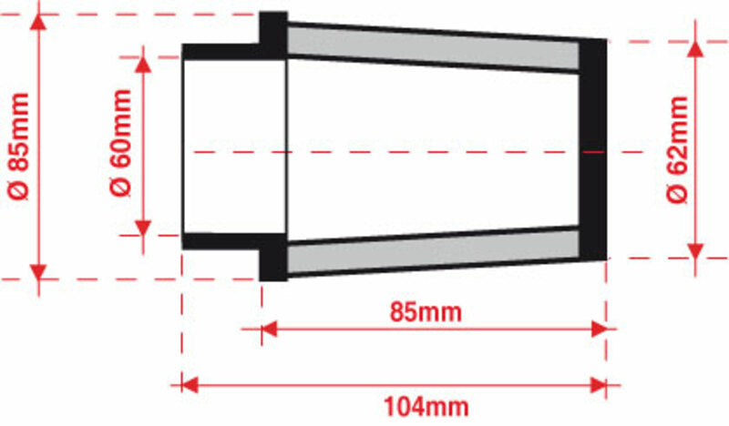 BMC Luftfilter konisch Ø 60 mm - FBSS60-85