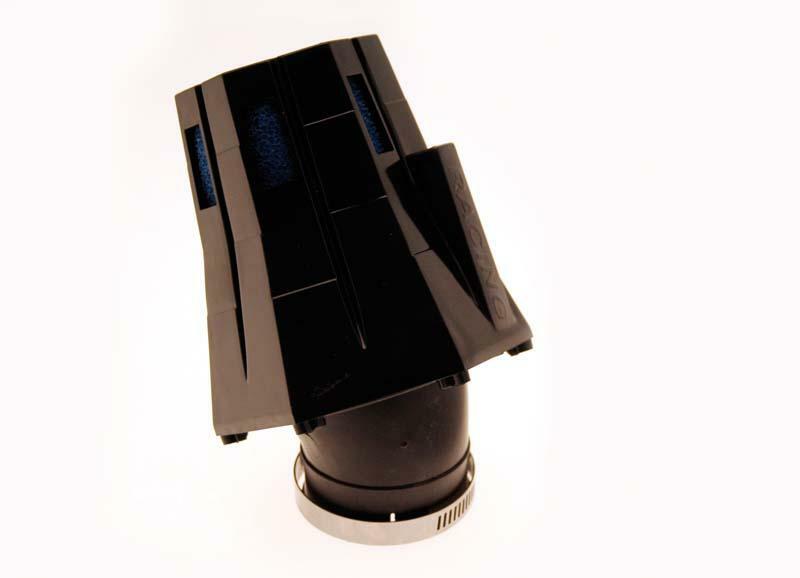 B1 Luftfilter 30° mit Kappe schwarz/blau- E0499U699B