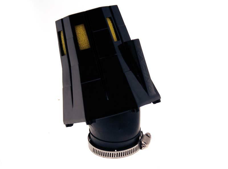 B1 Luftfilter 30° mit Kappe schwarz/gelb Ø 28 mm - E0499Y699B