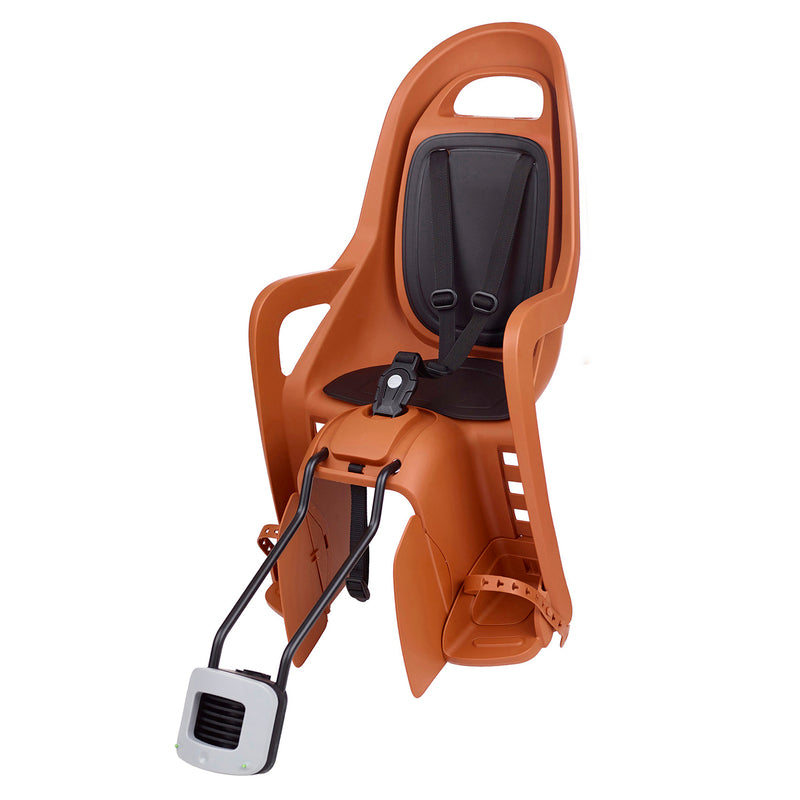 POLISPORT Groovy Maxi FF 29" Rear Child Bike Seat Frame Mounting - Caramel Brown/Black