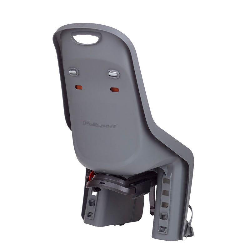 POLISPORT Bubbly Maxi Plus CFS Rear Child Bike Seat Carrier Mounting - Charcoal Grey/Brown