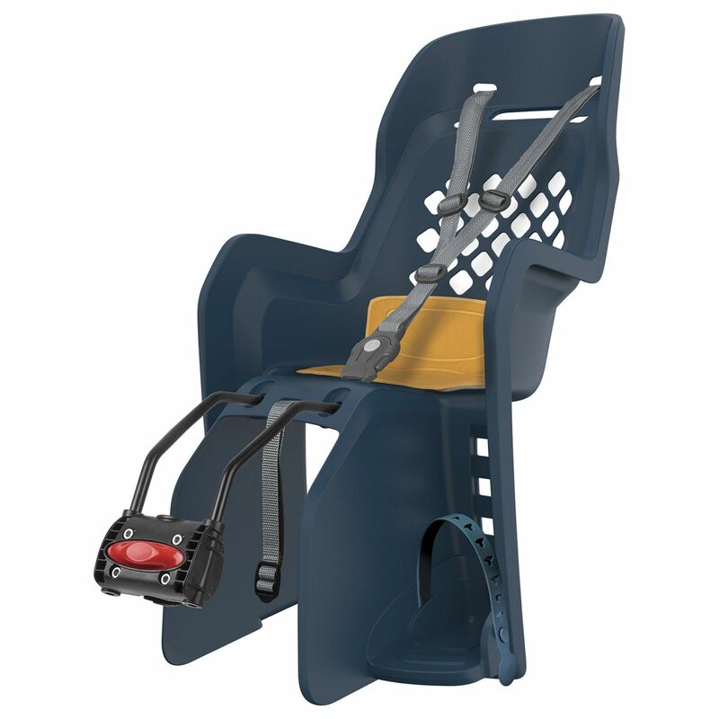 POLISPORT Joy FF Rear Child Bike Seat Frame Mounting - Denim/Yellow