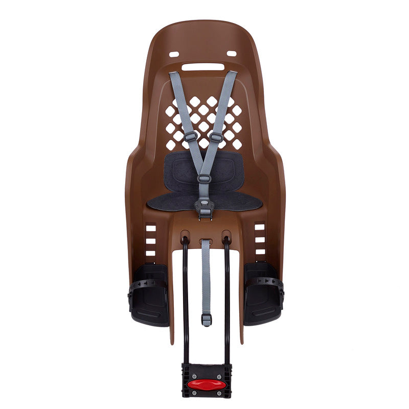 POLISPORT Joy FF 29" Rear Child Bike Seat Frame Mounting - Brown/Dark Gray