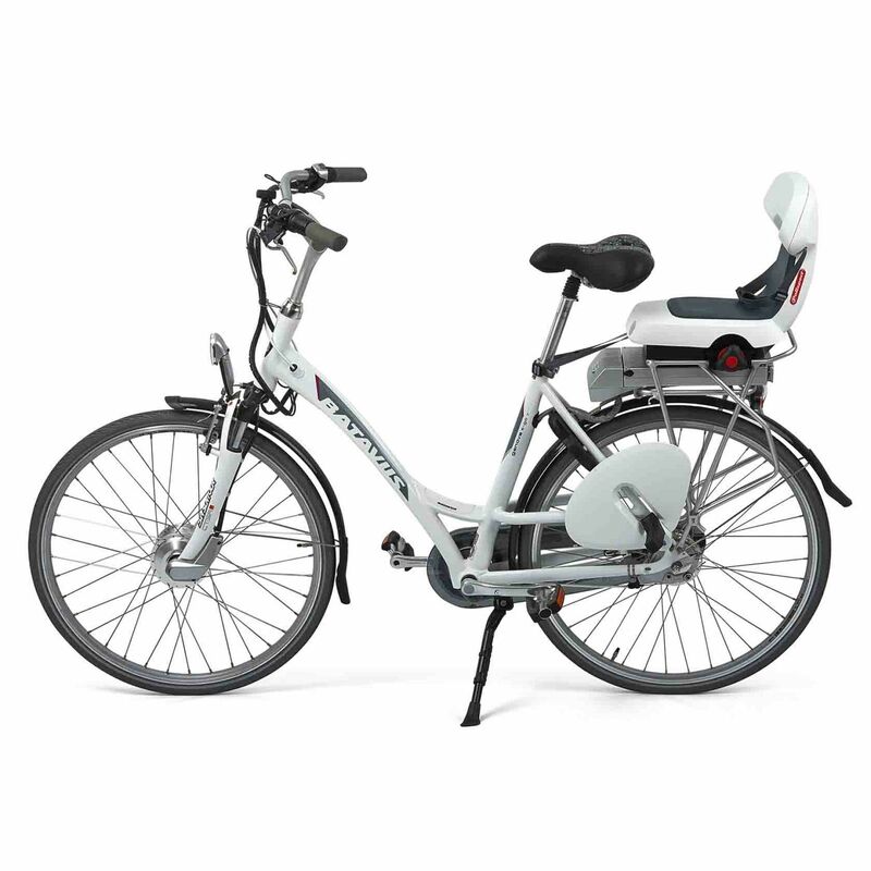 POLISPORT Guppy Junior Rear Child Bike Seat Carrier Mounting - Light Gray/Dark Gray