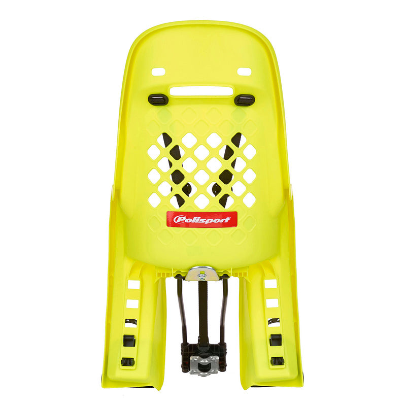 POLISPORT Joy FF 29" Rear Child Bike Seat Frame Mounting - Neon Yellow/Dark Gray