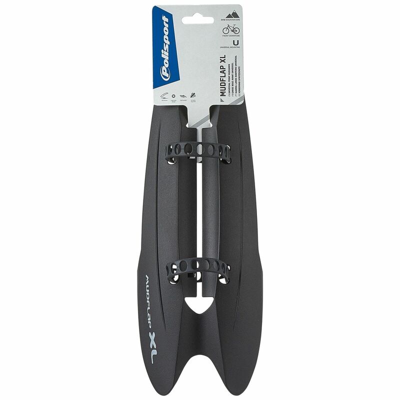 POLISPORT Front Mudguard Mudflap Xl For Downtube Black