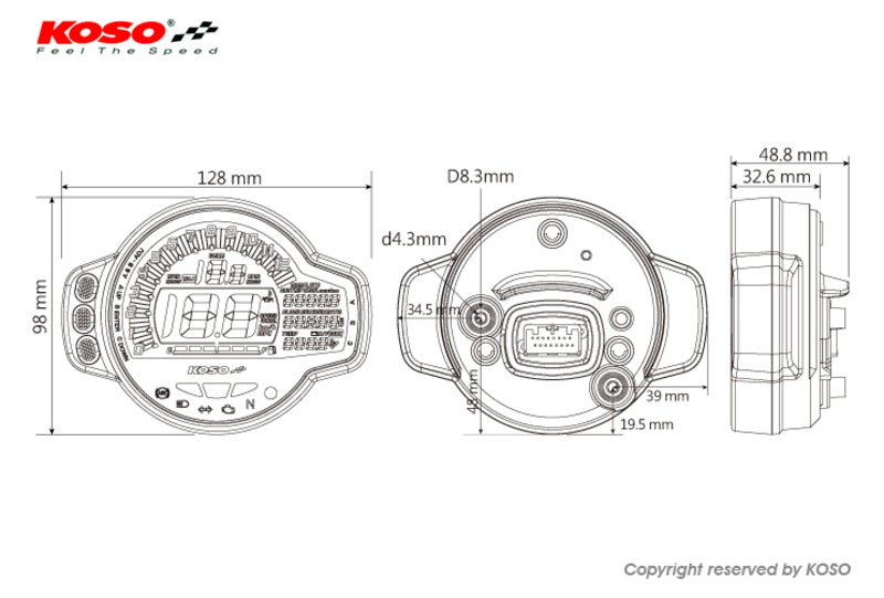 KOSO Ms-01 Multifunktions-Cockpit
