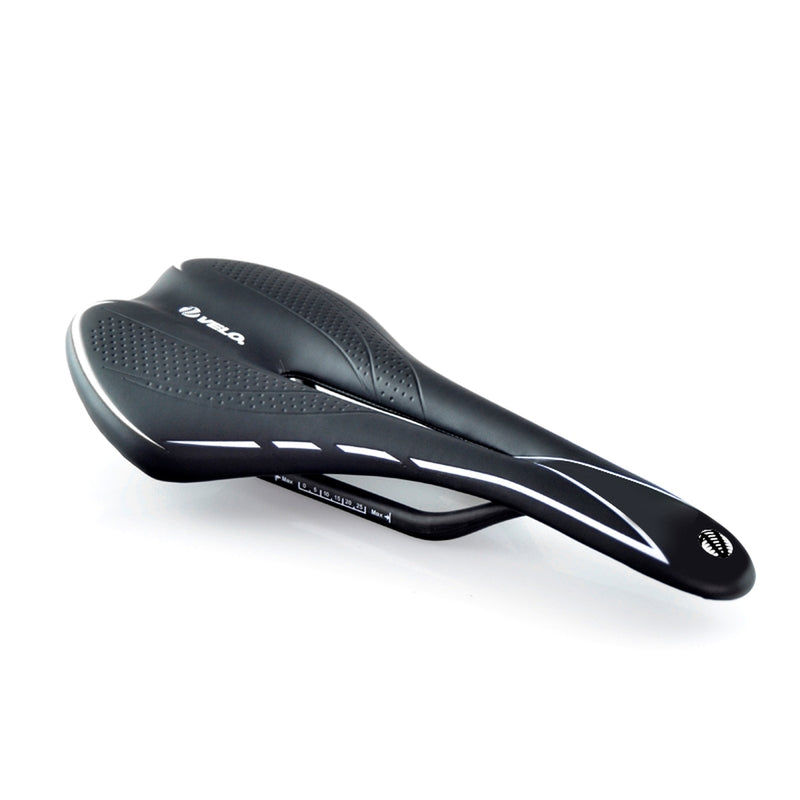 VELO Bicycle Saddle Racing Miles I0 Zone cut Carbon rails Male Black/White
