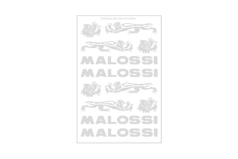 MALOSSI Aufkleber-Blätter verchromt 3 Stück