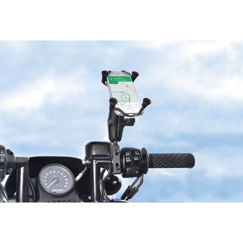 RAM MOUNTS X-Grip® Medium Arm Phone Holder with Brake/Clutch Reservoir U-Bolt Base