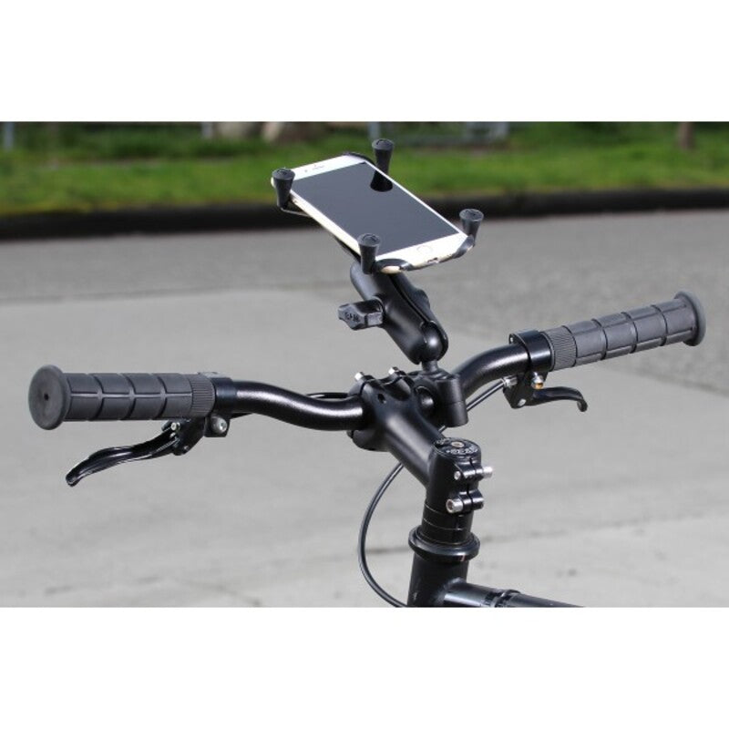 RAM MOUNTS X-Grip® Medium Arm Phone Holder with Medium Handlebar Base - Large Phones