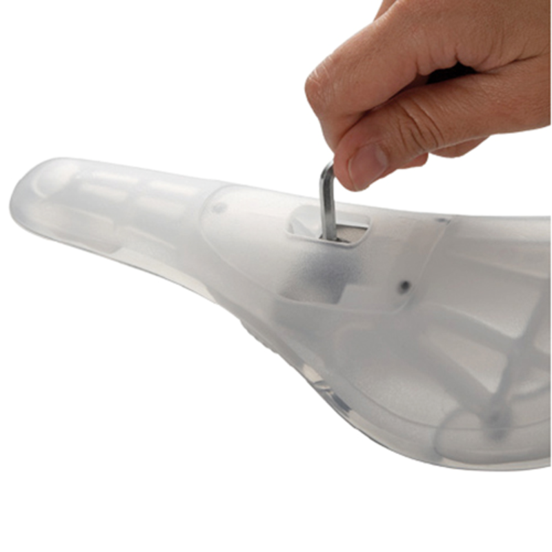 VELO Bicycle Saddle Bmx / Freestyle For Pivotal Seatpost Mount Nylon Clear