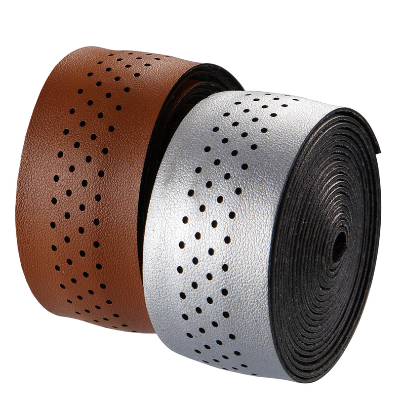 Velo Bicycle Handlebar Tape Road Microfiber Drilled Brown