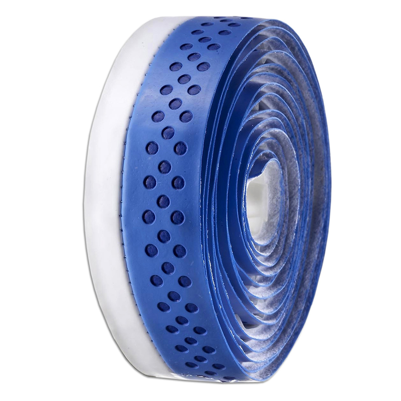 Velo Bicycle Handlebar Tape Road Microfiber Drilled 2-Tone Blue/White