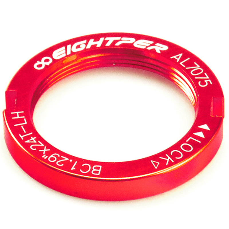 Fixie Sprocket Lockring EIGHTPER - Anodized red