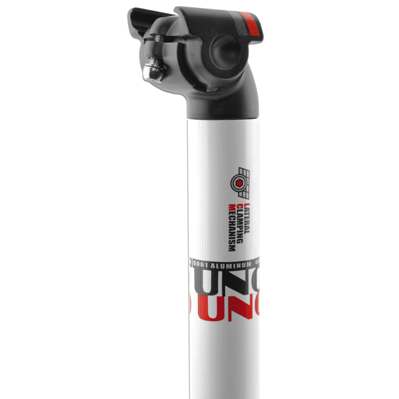 UNO TS 655 Bicycle Seatpost - 350mm Ø27.2 White