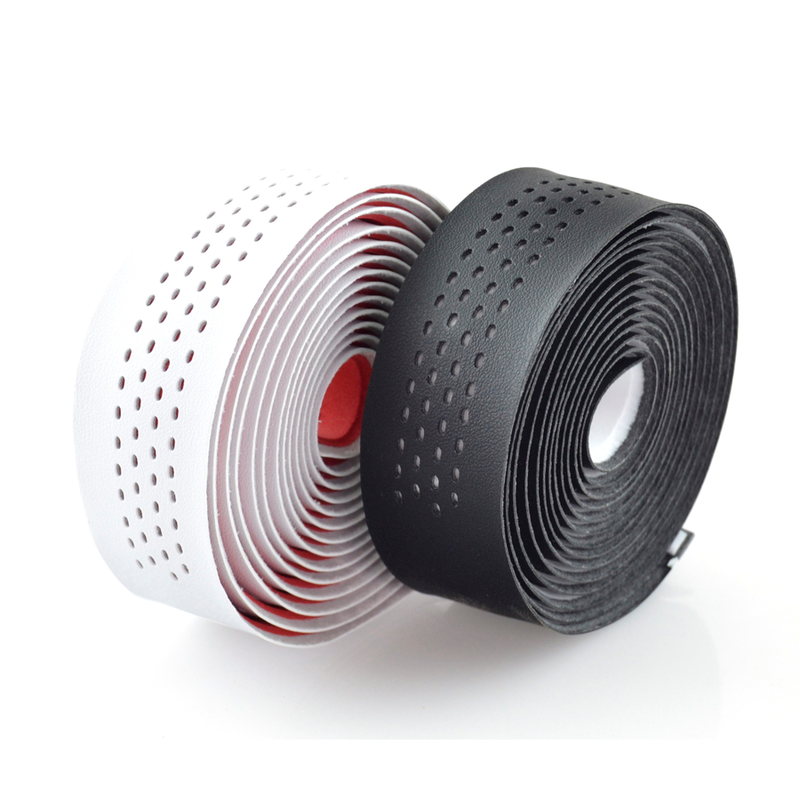 Velo Bicycle Handlebar Tape Road Microfiber Drilled, White