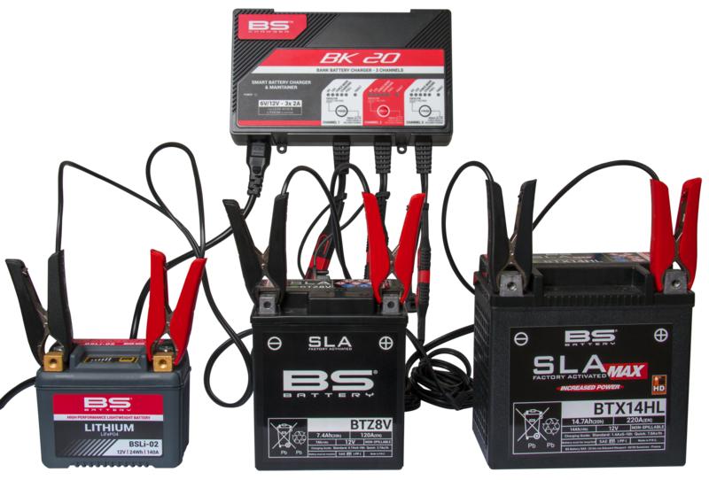 BS BATTERY BK20 Smart Batterieladegerät -6V/12V 3x2A