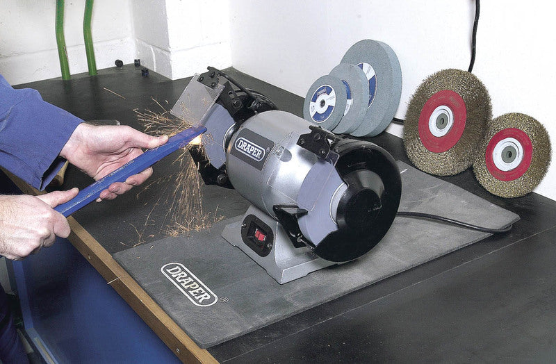 DRAPER 230V Hochleistungs-Tischschleifmaschine 150mm 370W