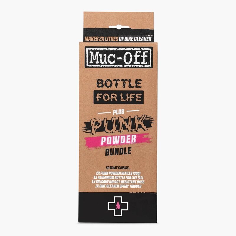 MUC-OFF Bottle for Life Bundle - Aluminium Bottle/Punk Powder