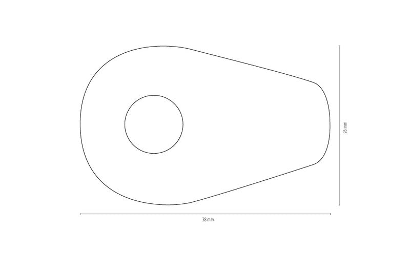 SHIN YO Indy Spacer Alu Montageplatten - Yamaha MT 07/09/10