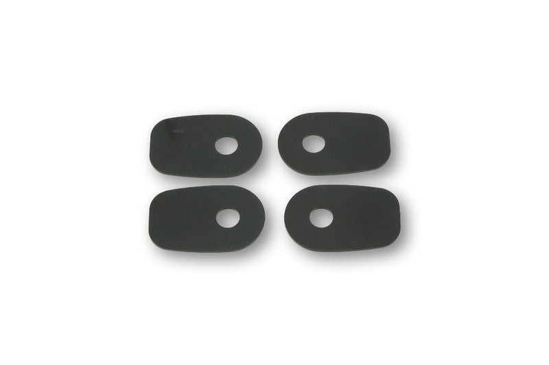 SHIN YO Indy Spacer Montageplatten für div. Kawasaki Z750/,ZX10R,ER6 F/N, Schwarz, Set