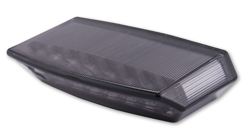 SHIN YO Boston LED Rücklicht, Schwarze Basisplatte, getöntes Glas