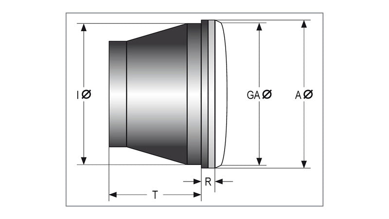 HIGHSIDER LED Hauptscheinwerfereinsatz TYP 9, rund, 120 mm, mit Standlichtring