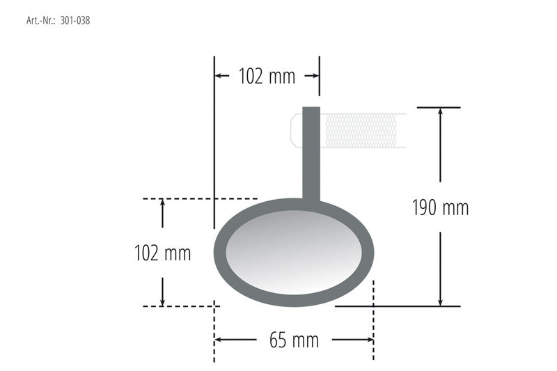 HIGHSIDER Conero Lenkerendenspiegelmit LED Blinker (Stck.)