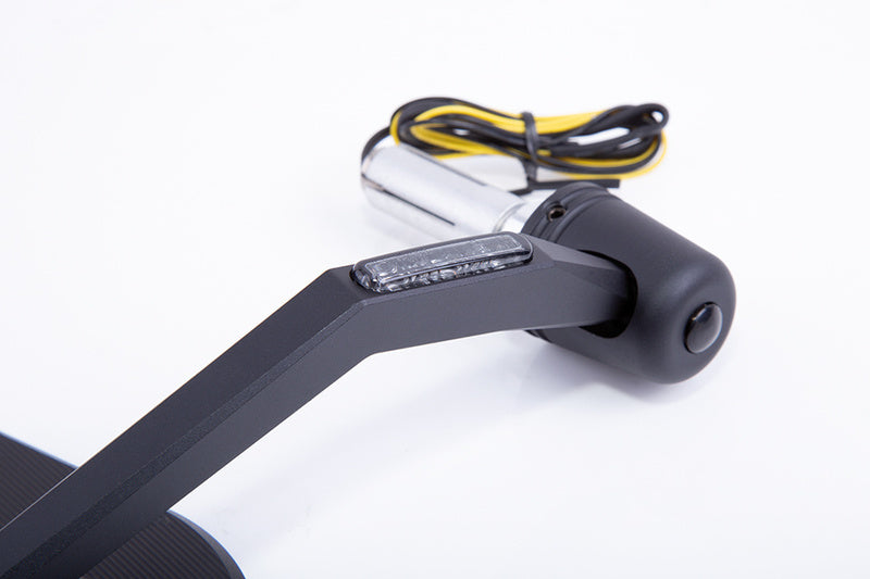 HIGHSIDER pro Lenkerendenspiegel Victory-X Schwarz Mit LED Blinker (1Stck.)