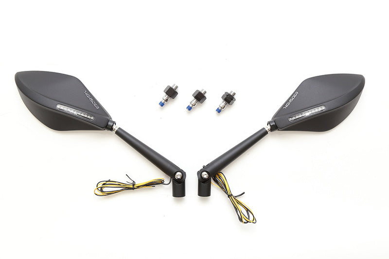 HIGHSIDER Torezzo Verkleidungsspiegel mit LED Blinker (Paar)
