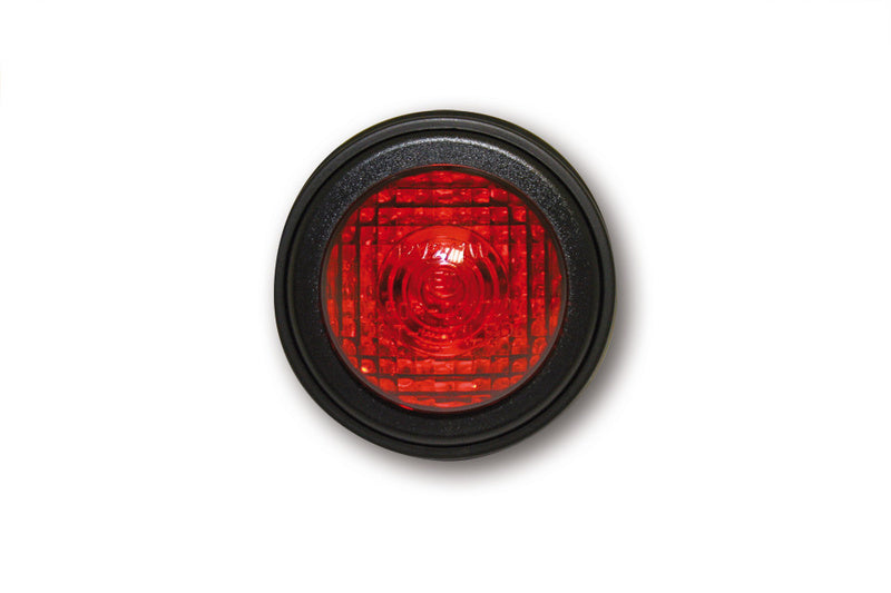 SHIN YO LED-Rücklicht Old School TYP1 Schwarz Rotes Glas