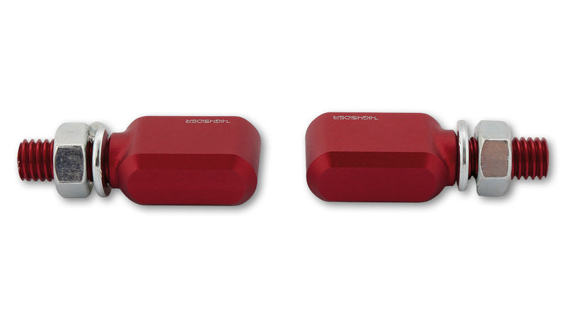 HIGHSIDER CNC LED Blinker Little Bronx, Rot, getöntes Glas, E-geprüft, Paar