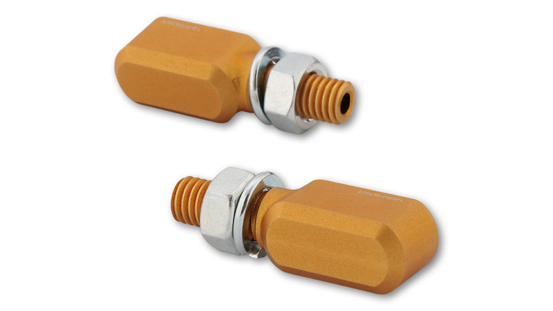 HIGHSIDER CNC LED Blinker Little Bronx, gold, getöntes Glas, E-geprüft, Paar