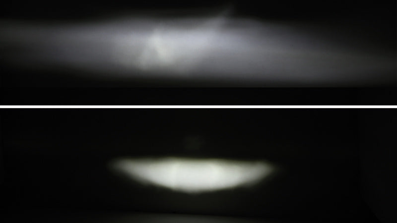 HIGHSIDER 7 Zoll LED-Hauptscheinwerfer Frame-R1 Typ 4, Schwarz, untere Befestigung