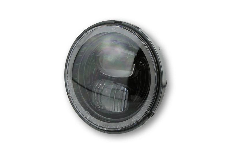 HIGHSIDER LED Hauptscheinwerfereinsatz Typ 7 mit Standlichtring, rund, Schwarz, 5 3/4 Zoll