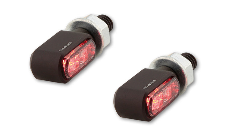 HIGHSIDER CNC 3in1 LED Rück-, Bremslicht, Blinker Little Bronx, Schwarz, getönt.
