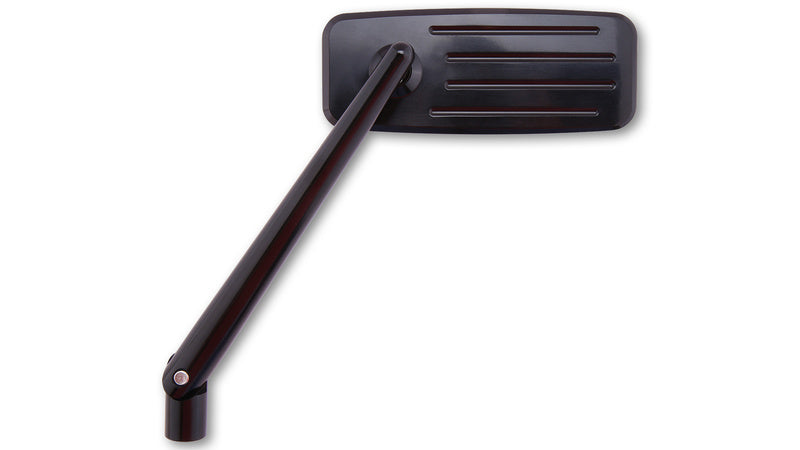 HIGHSIDER CNC gefräster Aluspiegel Action - Schwarz (Stck.)