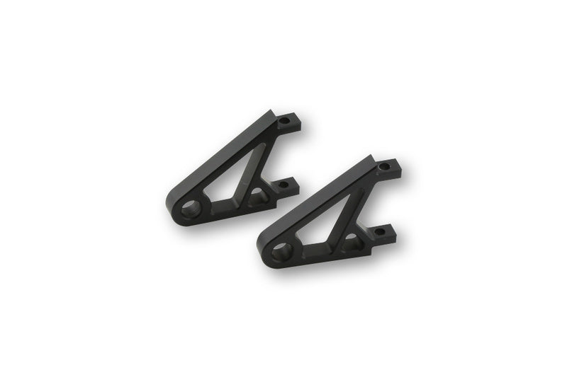 HIGHSIDER CNC Alu Lampenhalter XS, Schwarz eloxiert, Paar