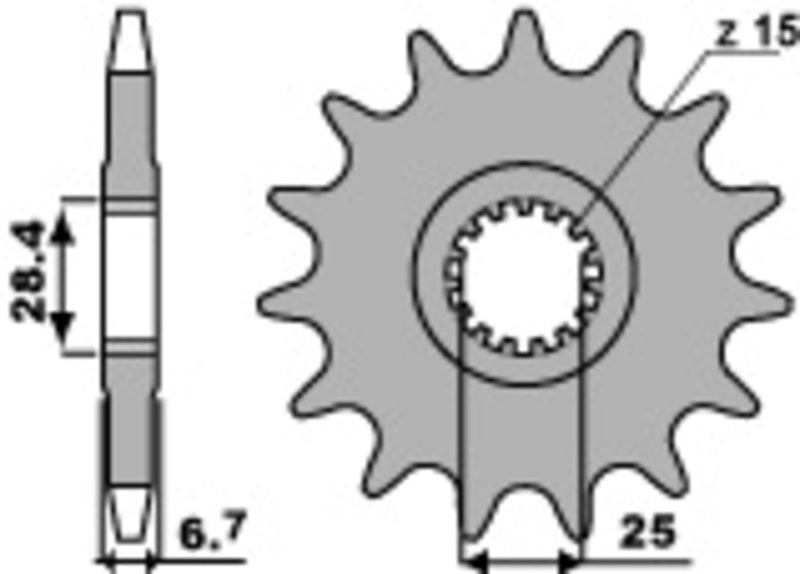 PBR Standard Stahlriztel vorne 2168 - 520