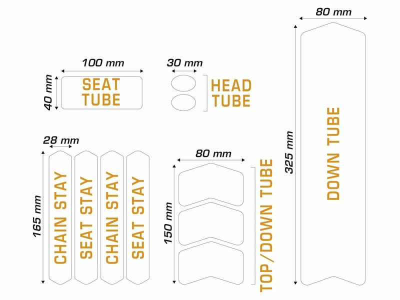 ALGIS Texture Frame Guards Kit M - Clear
