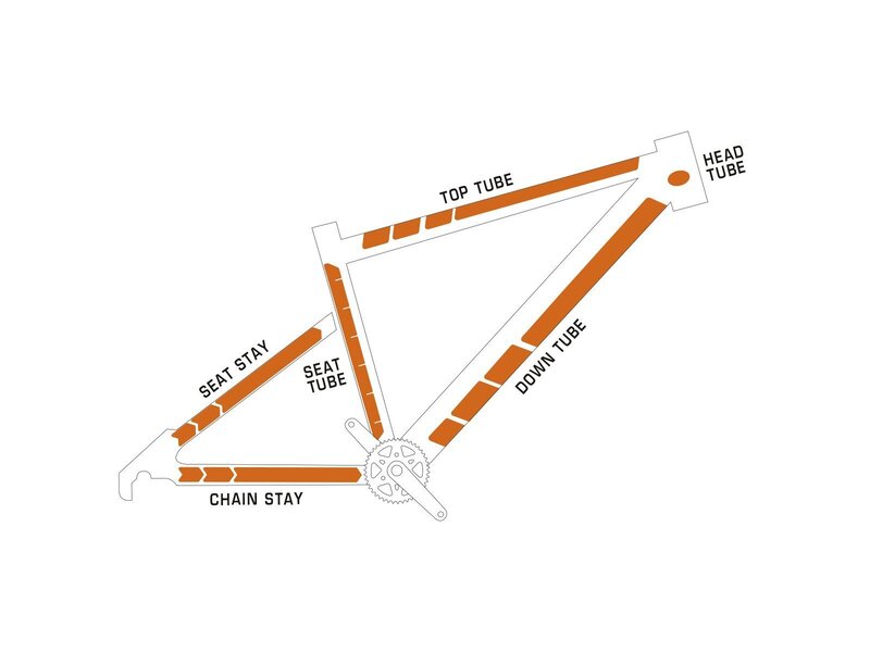 ALGIS Opaque Frame Guards Kit L - White Lines