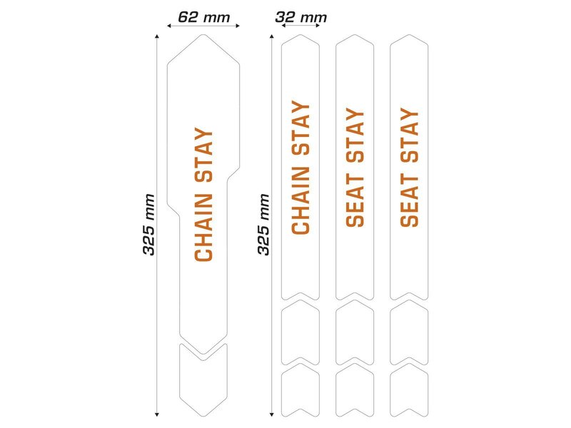 ALGIS Texture Chain Guards Kit - Clear