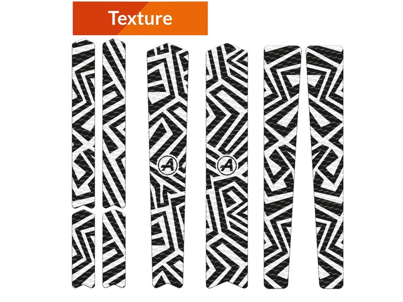 ALGIS Texture Frame Guards Kit Road Line - White