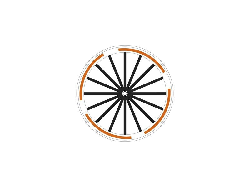ALGIS Texture RIM Stickers Arrows - Black