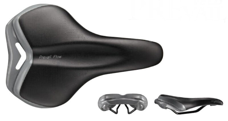 VELO Bike Saddle Prevail Black/Silver